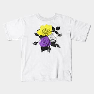 Non-Binary Roses Kids T-Shirt